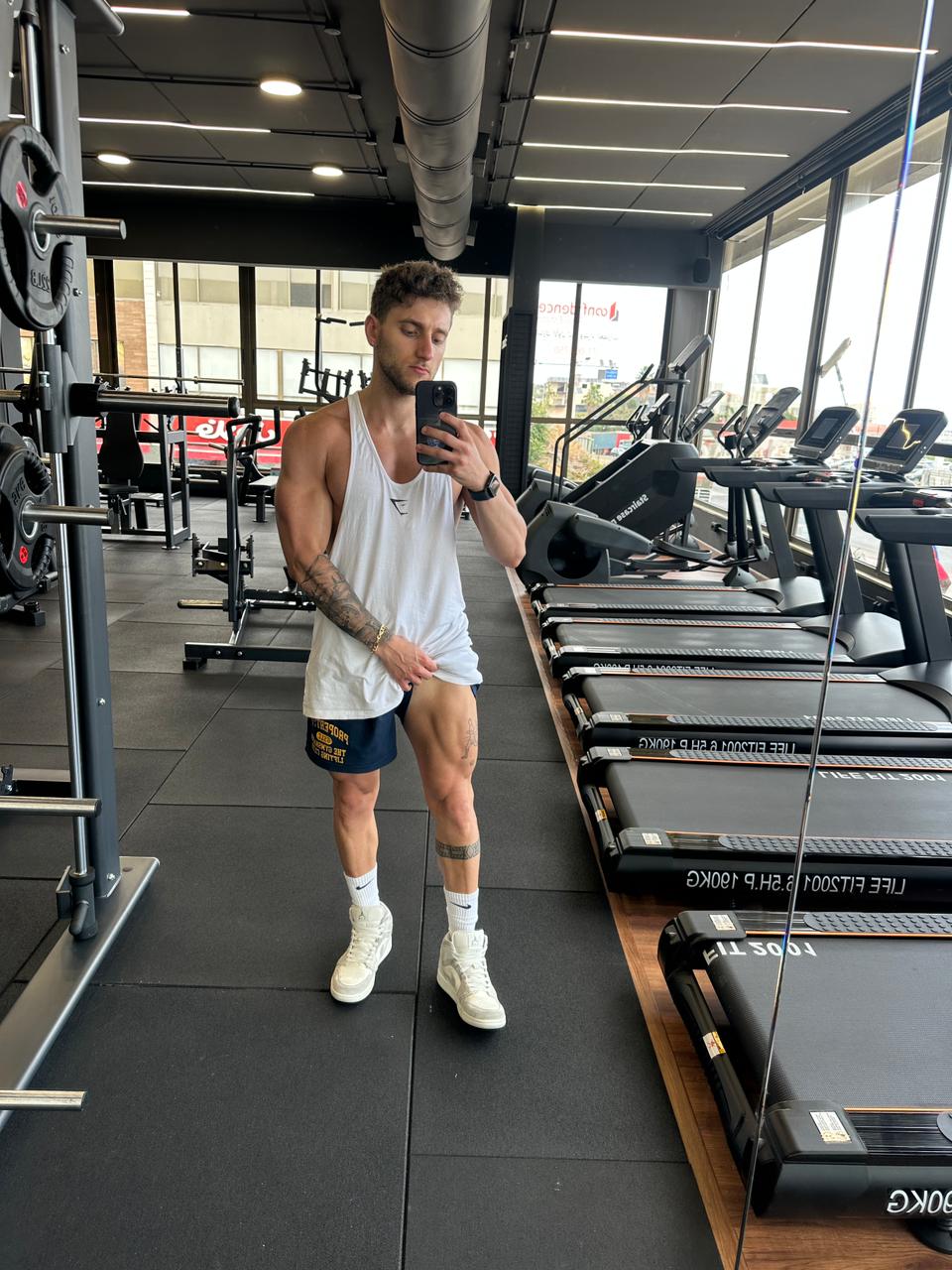 Hady Ghadban training in the gym